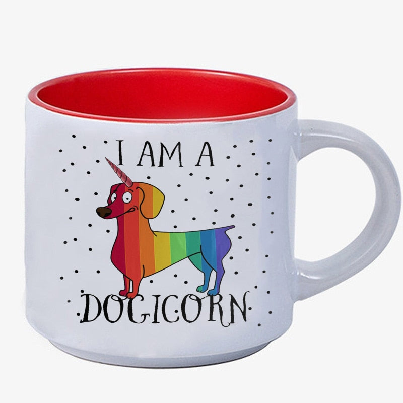 Dachshund Dog Lovers Whimsical Coffee Mugs