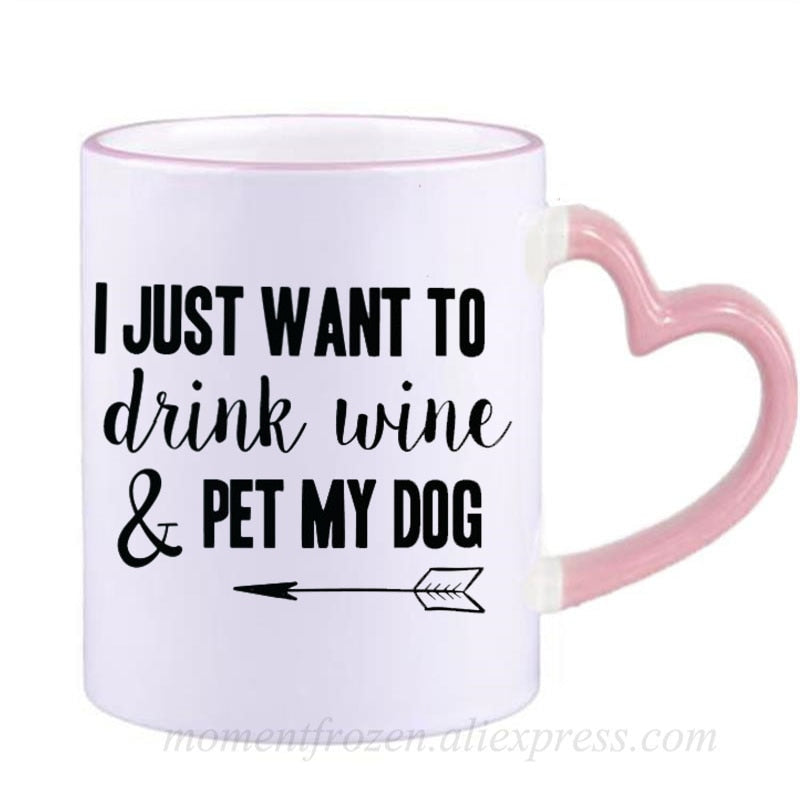 Pet Lovers Are Special & Drink Wine From A Dog Coffee Mug