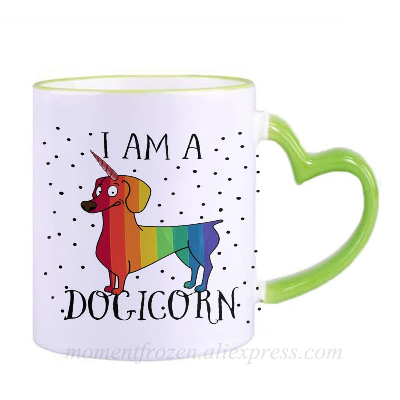 Dachshund Dog Lovers Whimsical Coffee Mugs