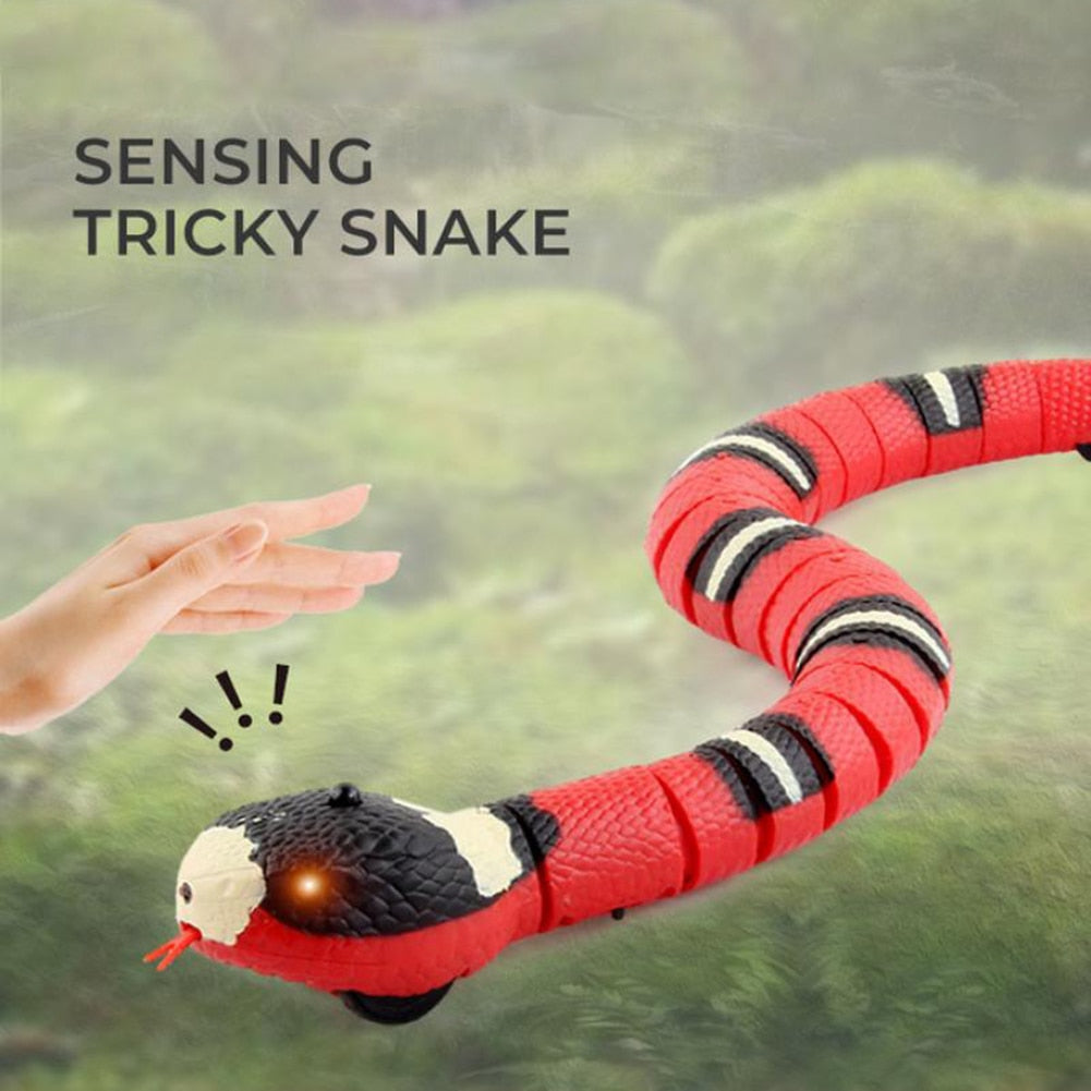 Cat Toy Interactive Slithering Snake w/Smart Sensing, USB Chargeable