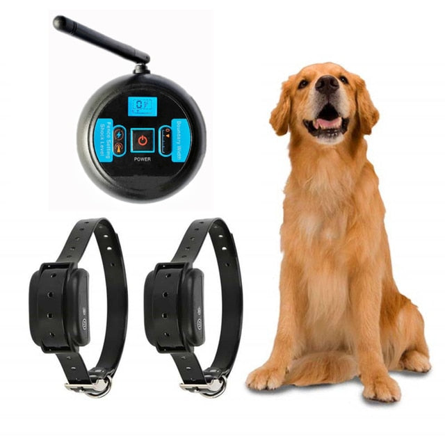 Wireless Electric Dog Fence & Training Collar System, Rechargeable, Waterproof