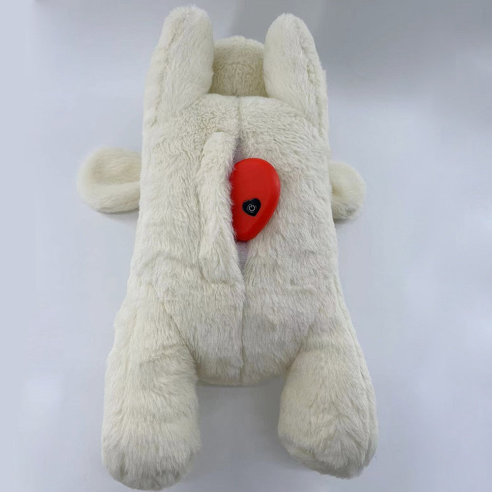 Cute Plush Dog Toy & Puppy Trainer w/Built-In Heartbeat Device