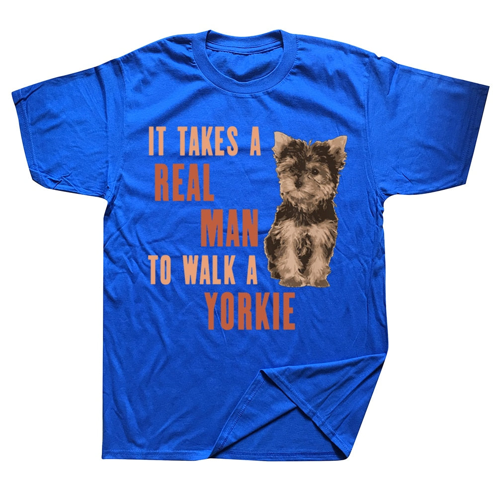 Yorkie Printed Humorous Statement Men's T-shirts