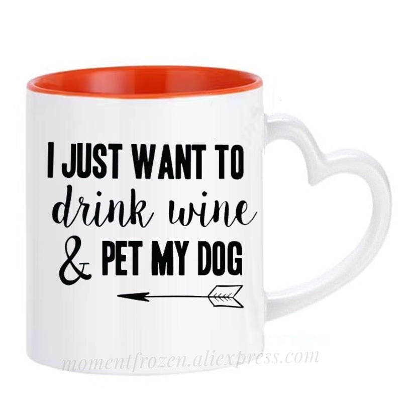 Pet Lovers Are Special & Drink Wine From A Dog Coffee Mug