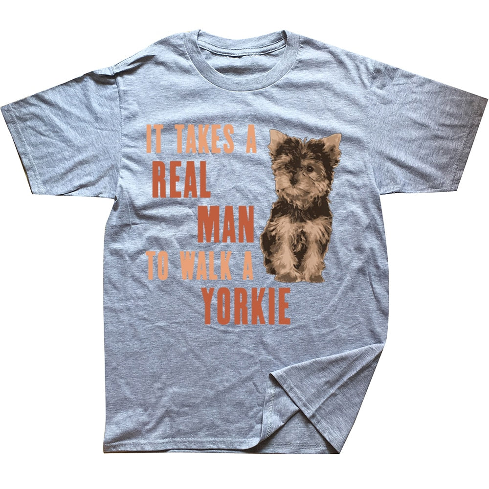 Yorkie Printed Humorous Statement Men's T-shirts