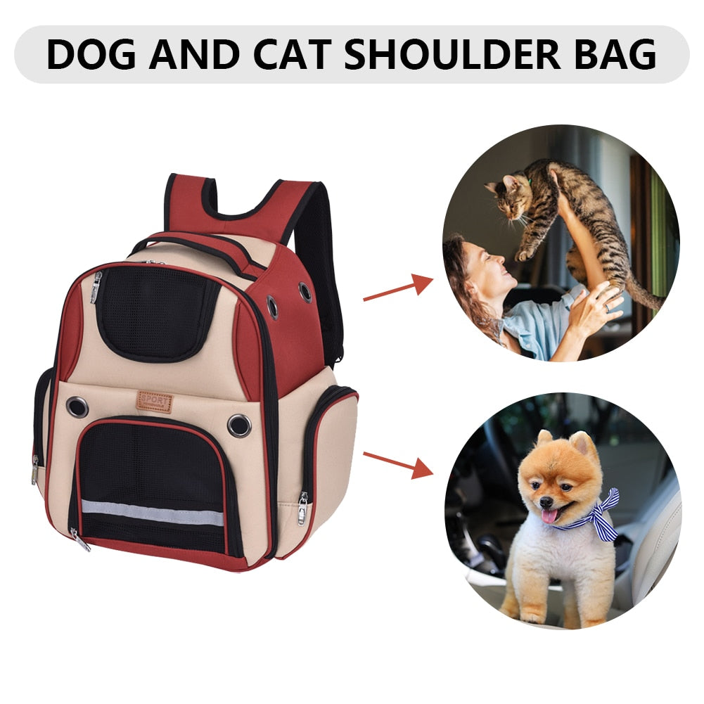 Dog and Cat Carrier Backpack for Small Dogs and Cats