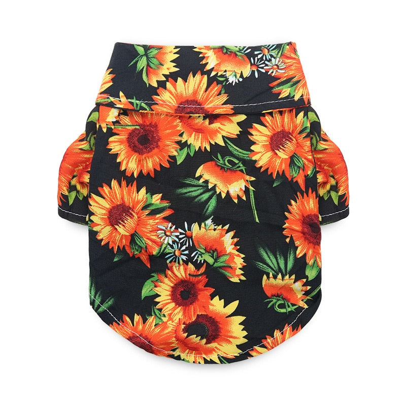 Bright Hawaii & Floral Shirts for Small Dogs & Puppies