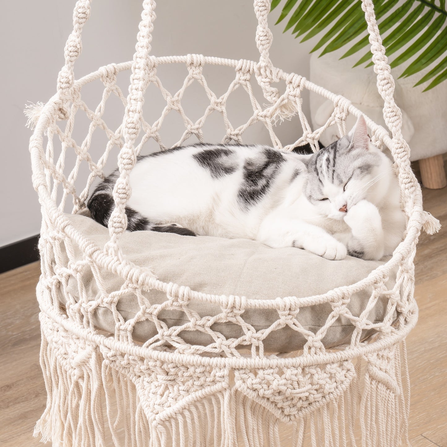 Handwoven Cat Window Hammock Perch Bed Indoor/Outdoor