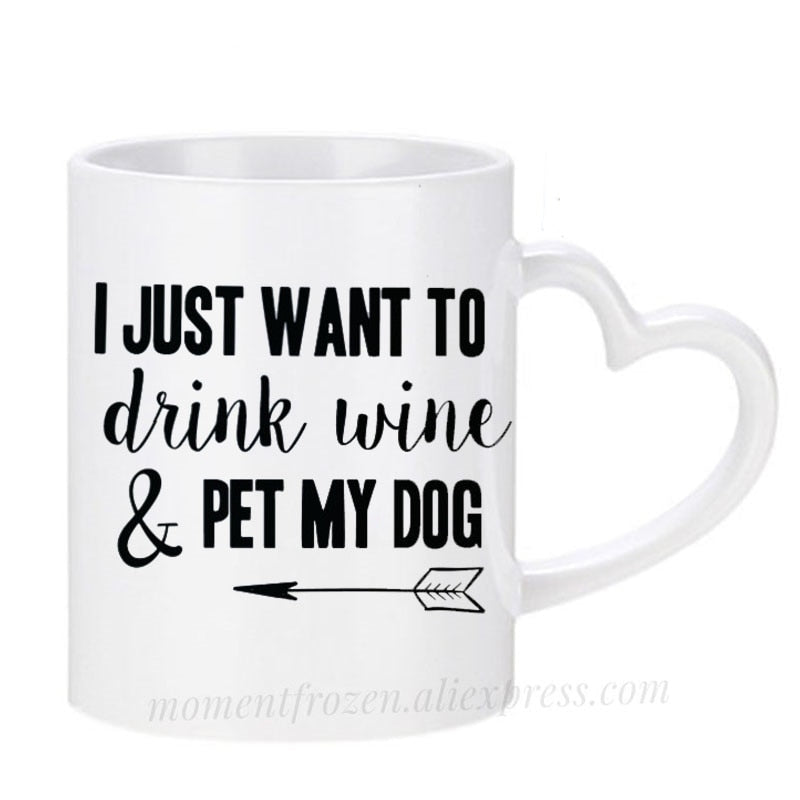 Pet Lovers Are Special & Drink Wine From A Dog Coffee Mug