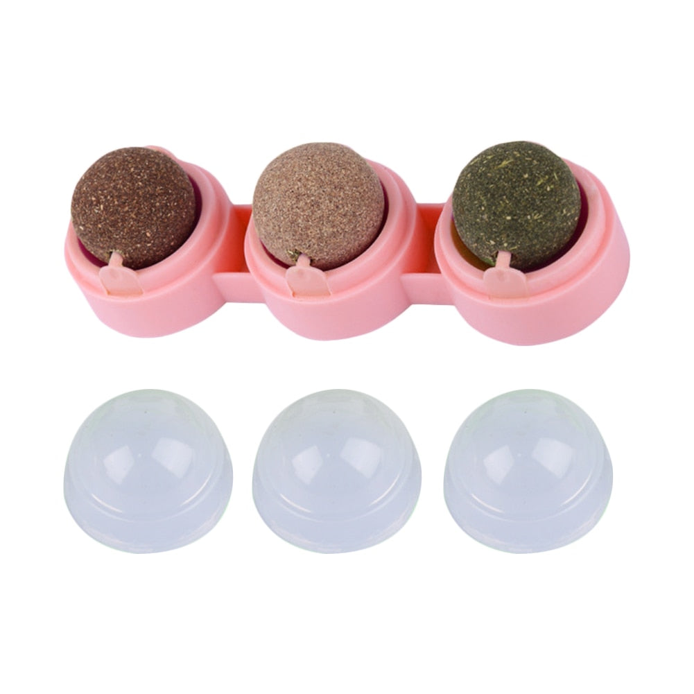 3 in 1 Rotating Cat Catnip Toy Licking Snack