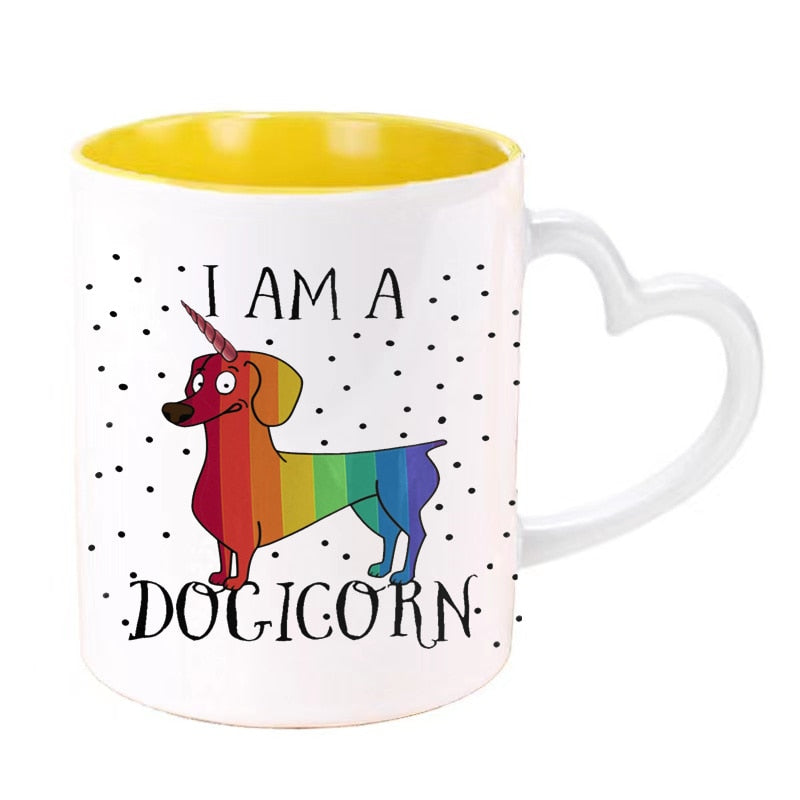 Dachshund Dog Lovers Whimsical Coffee Mugs