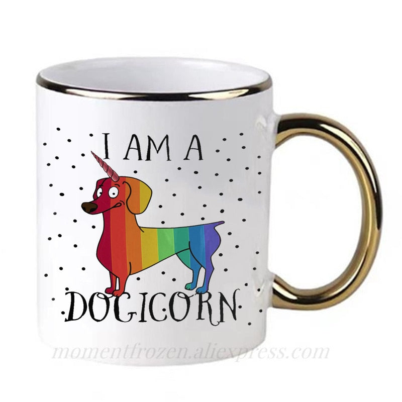 Dachshund Dog Lovers Whimsical Coffee Mugs