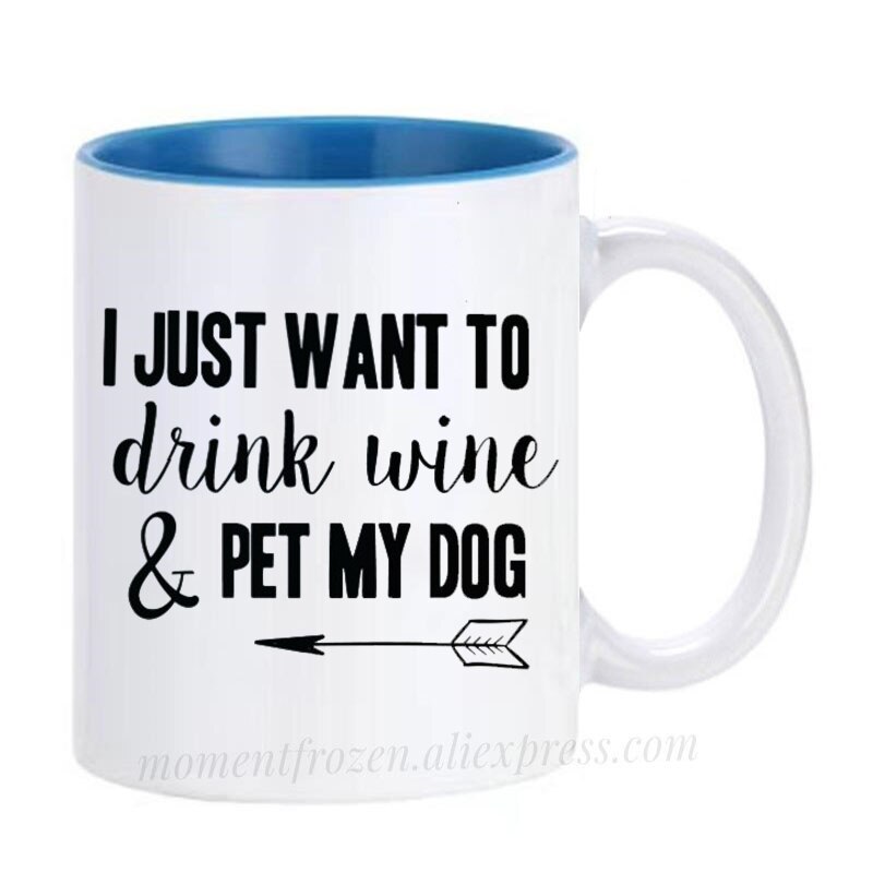 Pet Lovers Are Special & Drink Wine From A Dog Coffee Mug