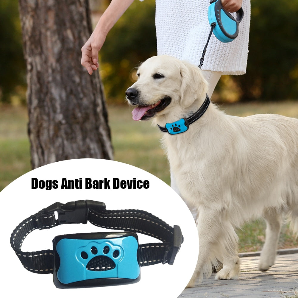 Dog Anti Barking Collar, Adjustable Ultrasonics, 7 Sensitivities, Waterproof, Rechargeable