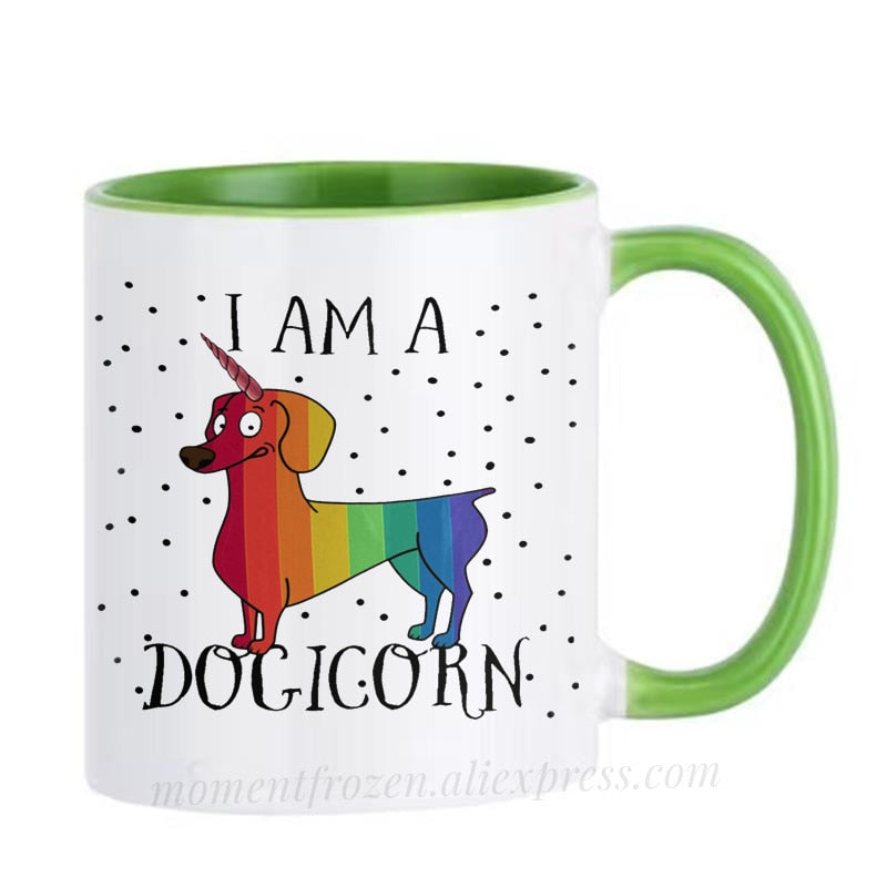 Dachshund Dog Lovers Whimsical Coffee Mugs