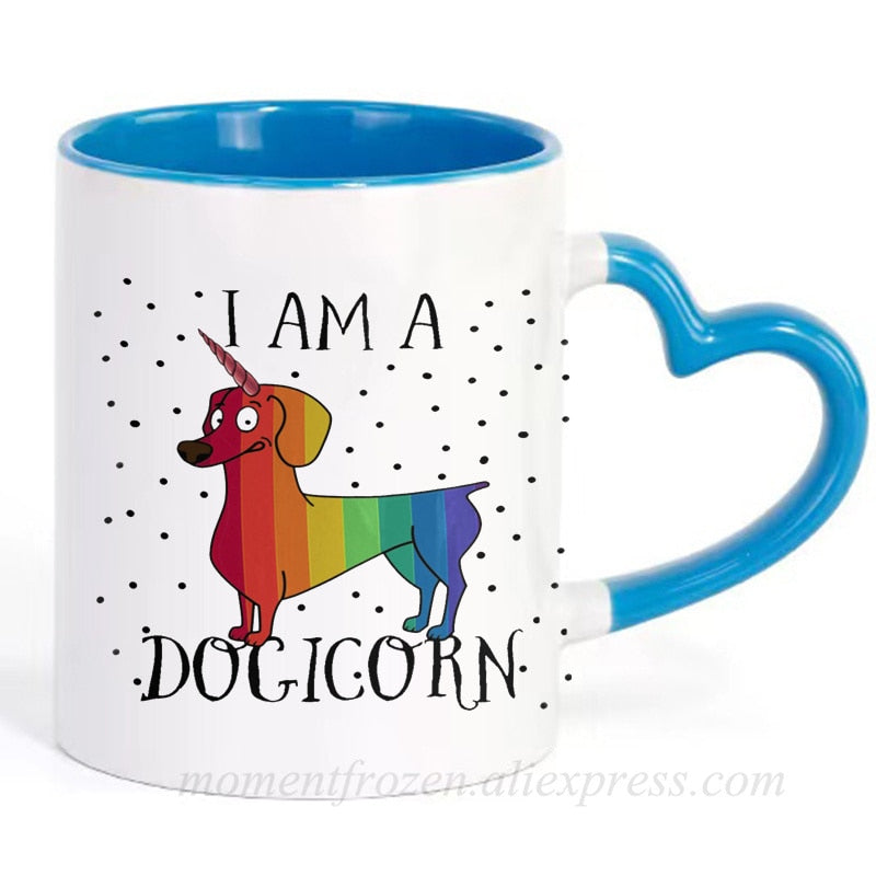 Dachshund Dog Lovers Whimsical Coffee Mugs