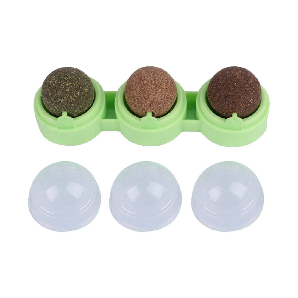 3 in 1 Rotating Cat Catnip Toy Licking Snack