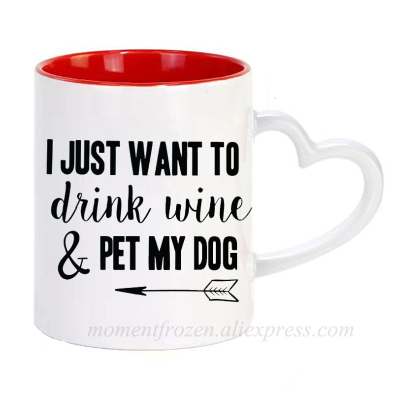 Pet Lovers Are Special & Drink Wine From A Dog Coffee Mug