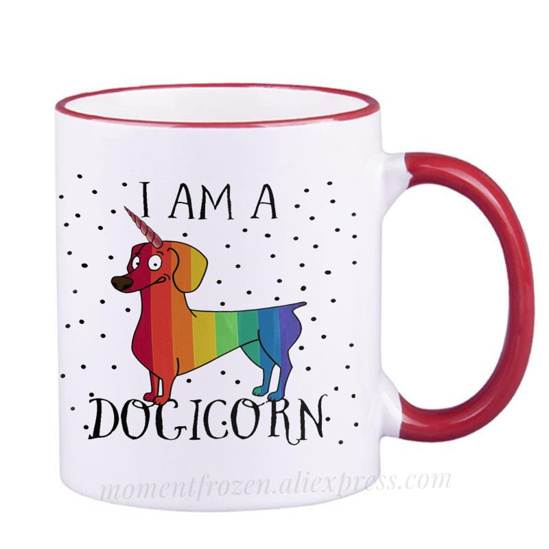 Dachshund Dog Lovers Whimsical Coffee Mugs