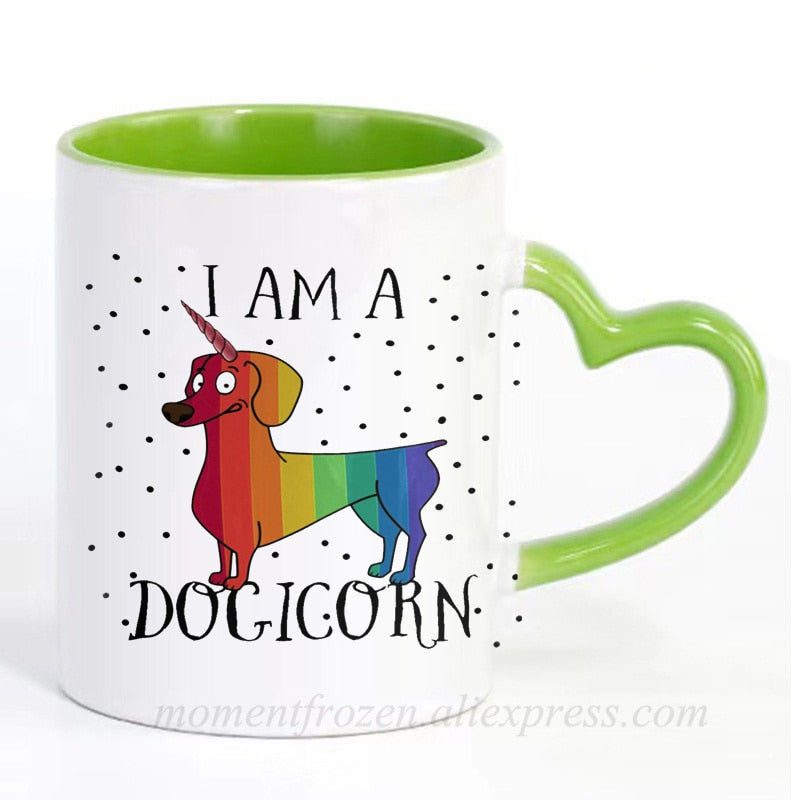 Dachshund Dog Lovers Whimsical Coffee Mugs