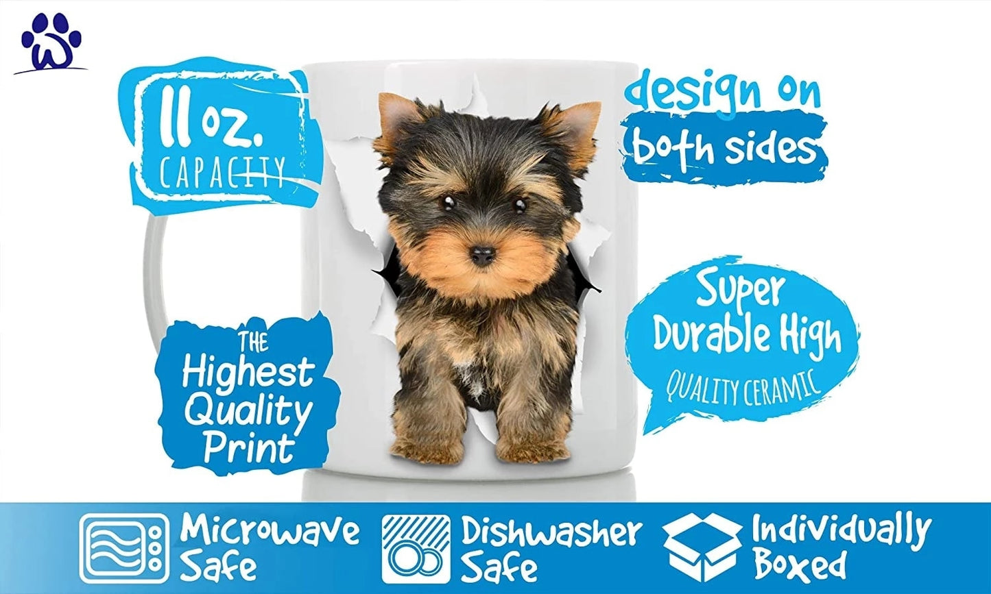 Adorable Yorkie Puppy Dog Lovers Coffee Mug