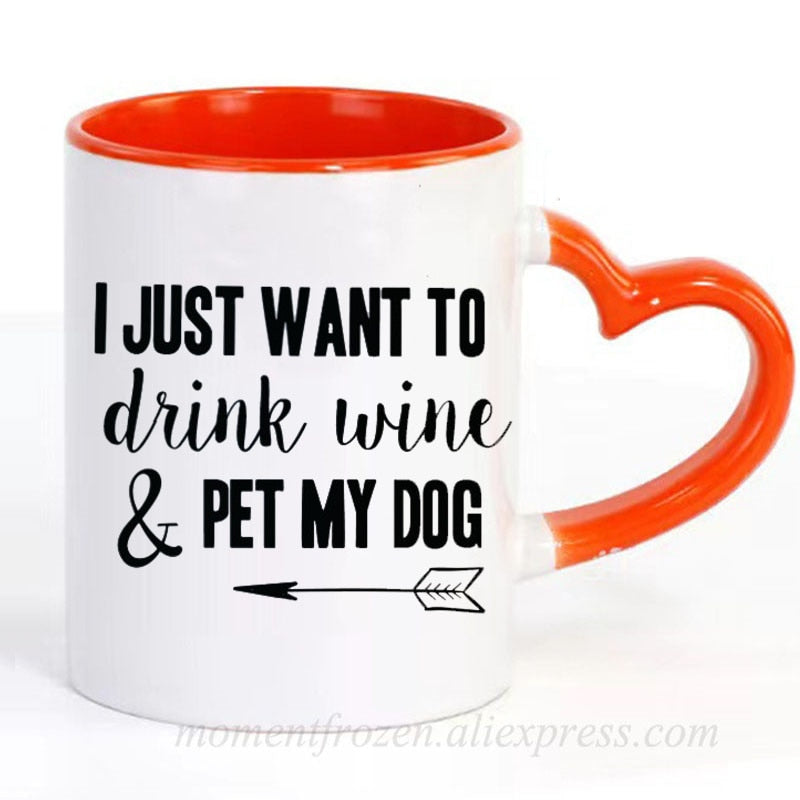 Pet Lovers Are Special & Drink Wine From A Dog Coffee Mug