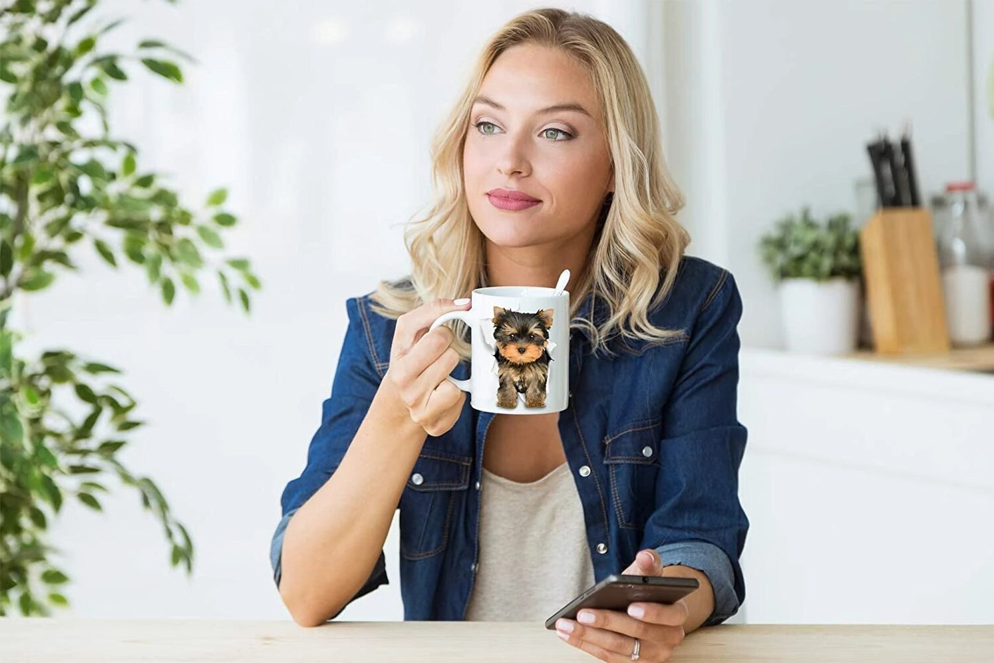 Adorable Yorkie Puppy Dog Lovers Coffee Mug