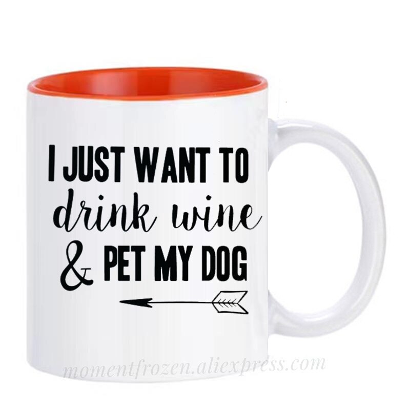 Pet Lovers Are Special & Drink Wine From A Dog Coffee Mug