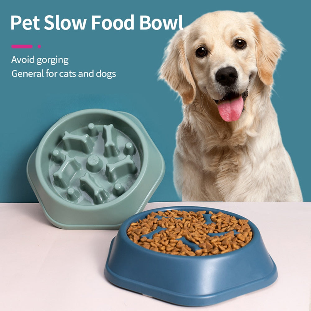 New Dog/Pet Food Bowls Slows Down Eating