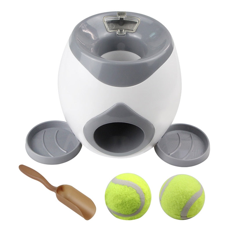 Dog Training/Toy Automatic Ball Launcher w/Treat Dispenser - mypreciousfurbabies