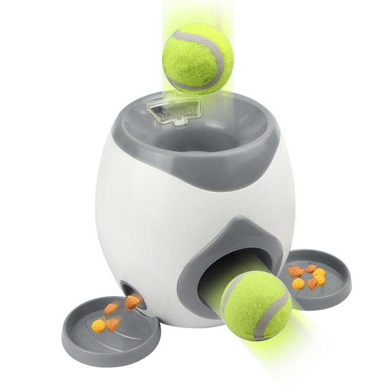 Dog Training/Toy Automatic Ball Launcher w/Treat Dispenser - mypreciousfurbabies