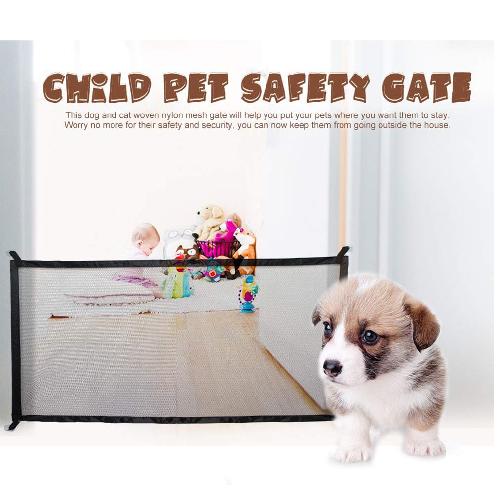 Pet & Child Safety Mesh Gate/Fence, Easy to Use and Installation