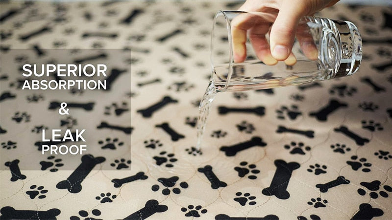 Pet Waterproof Reusable Mat for Pet Bed & Training, Machine Washable