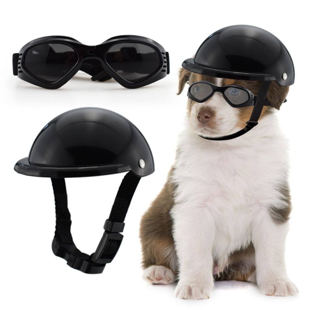 Helmet & Sunglasses Set Provides Head & Eye Protection