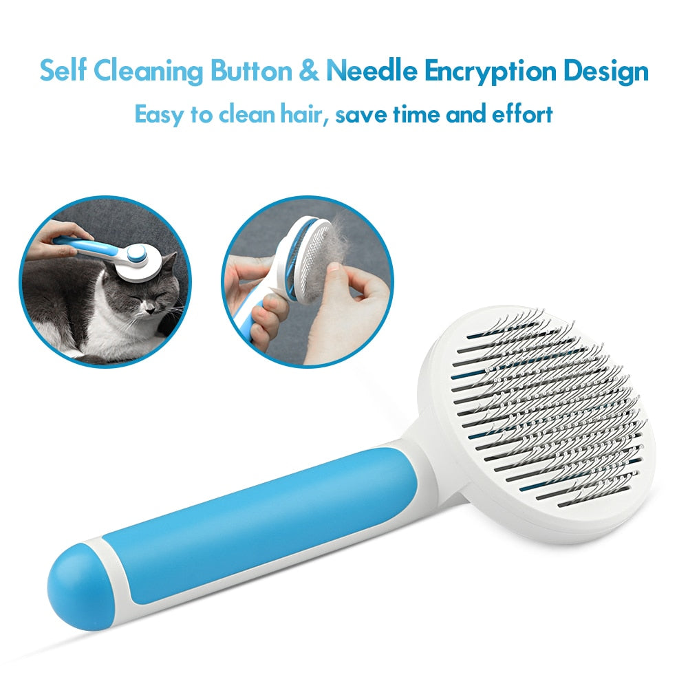 Pet Comb Removes Hairs, Soft Massage Brush, Hair Cleaner