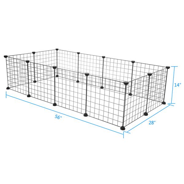 Pet Portable Metal Wire Yard Fence, Adjustable, Easy Assembly