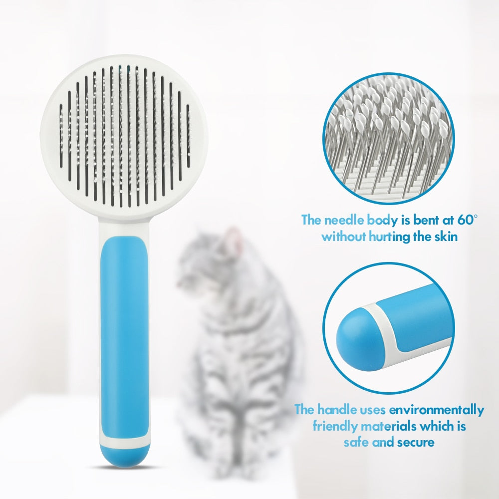 Pet Comb Removes Hairs, Soft Massage Brush, Hair Cleaner