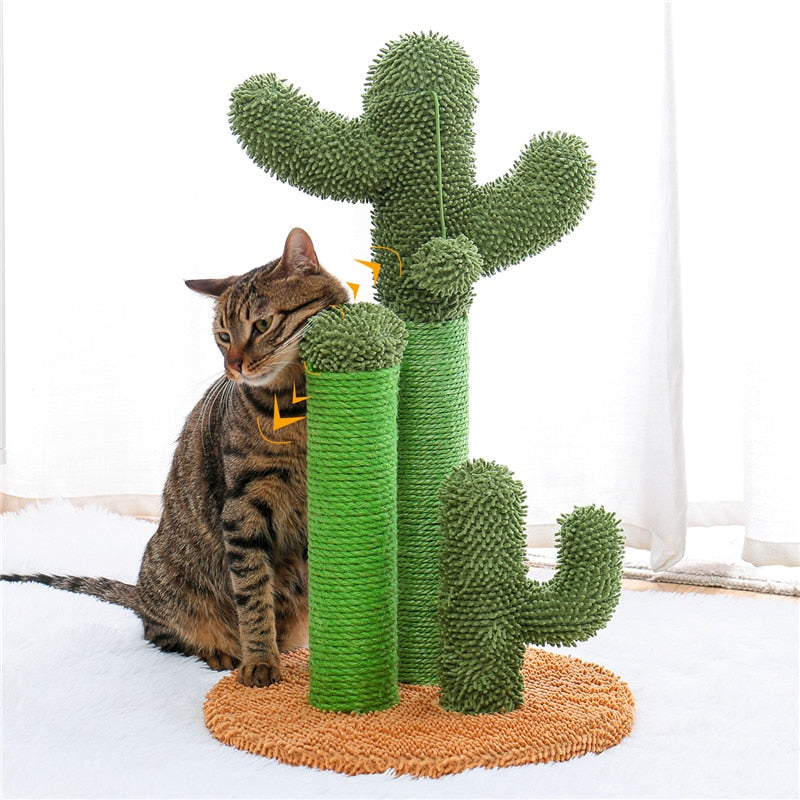 Multiple Cactus Cat Scratching Post’s w/Multiple Configurations and Sizes for Young and Adult Cats