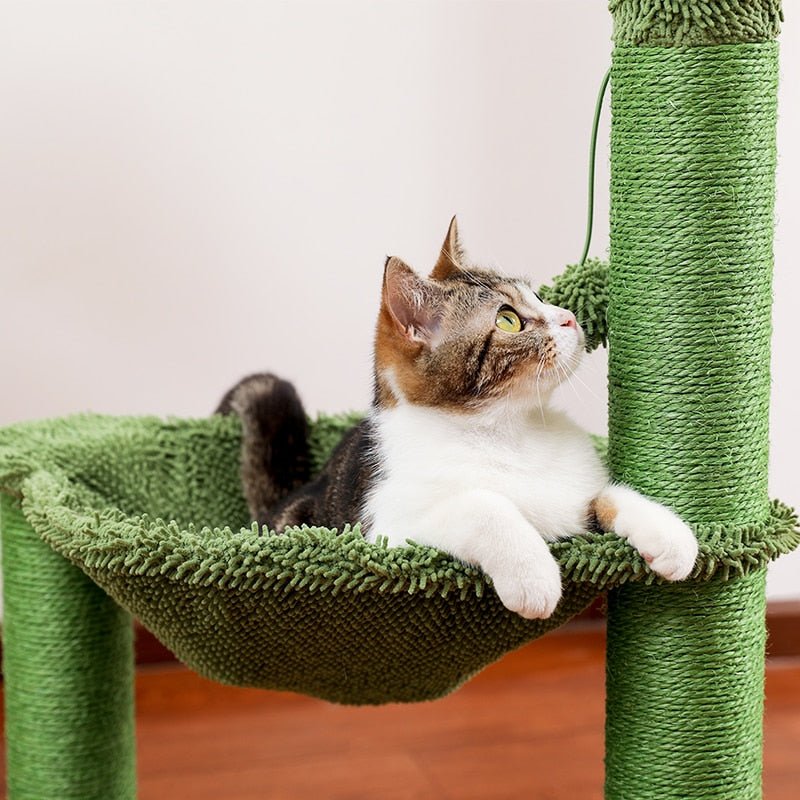 Simple But Functional Cactus Cat Scratching Post/Tower