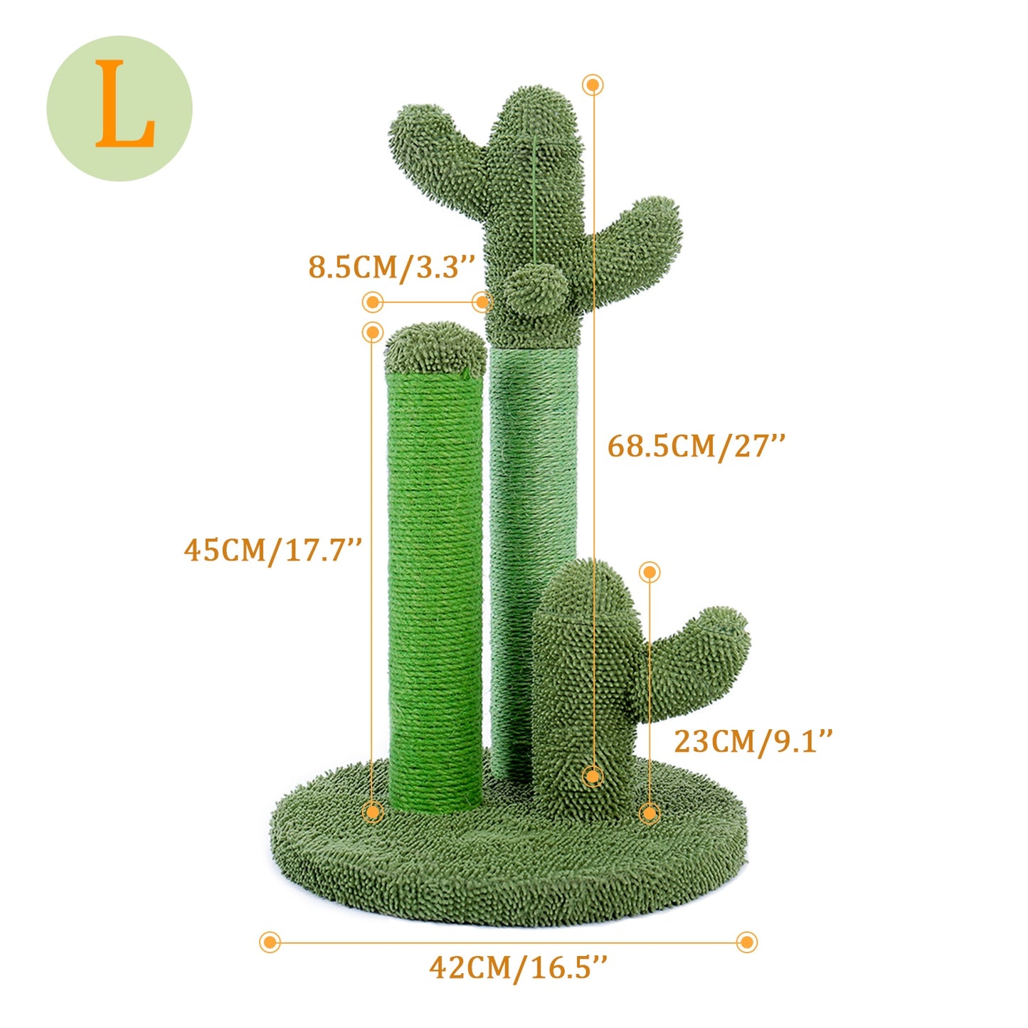 Multiple Cactus Cat Scratching Post’s w/Multiple Configurations and Sizes for Young and Adult Cats