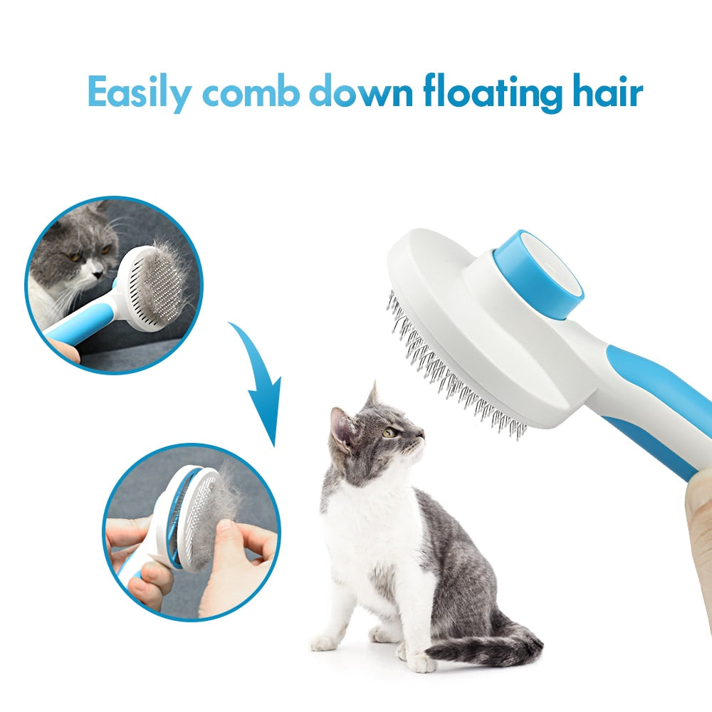 Pet Comb Removes Hairs, Soft Massage Brush, Hair Cleaner