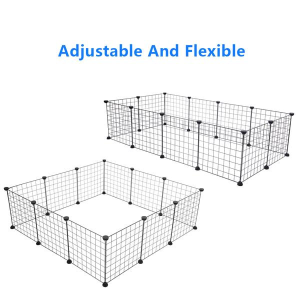 Pet Portable Metal Wire Yard Fence, Adjustable, Easy Assembly