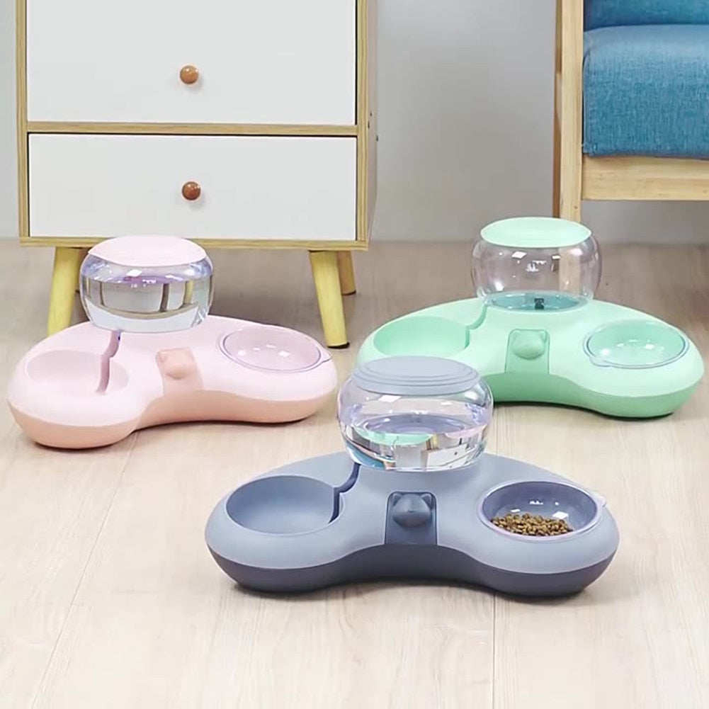 Automatic Drinking & Food Feeders for Kittens or Puppies - mypreciousfurbabies