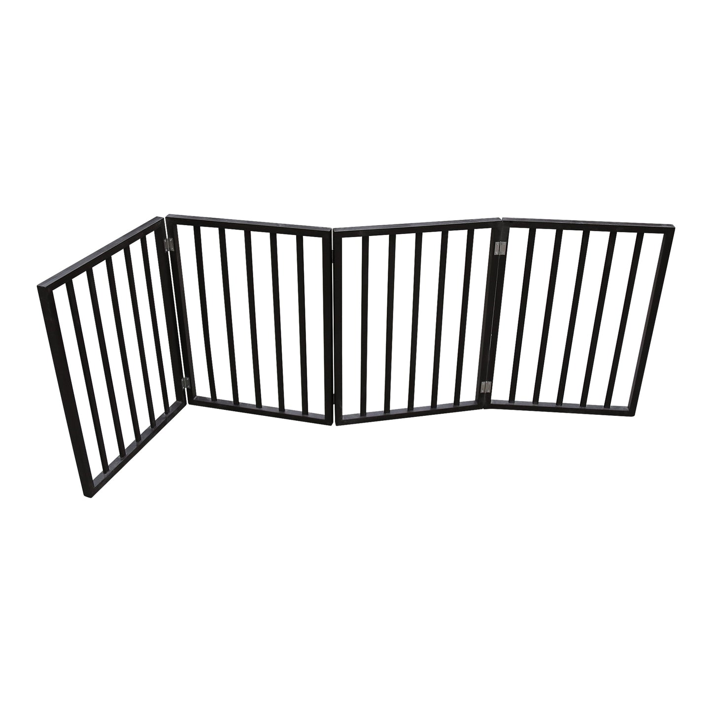 Wood Folding/Freestanding Pet Gate, No Hard Installation Required, Adjustable