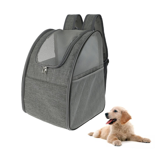 Backpack Pet Carrier, Very Breathable and Provide Great Viewing, Adj. Straps Reduce Shoulder/Back Stress