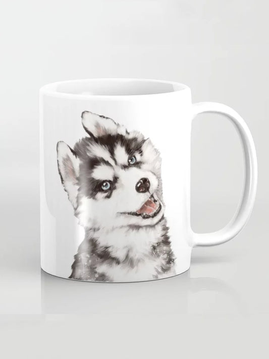 Husky Dog Lovers Coffe Mug Microwavw & Dishwasher Safe