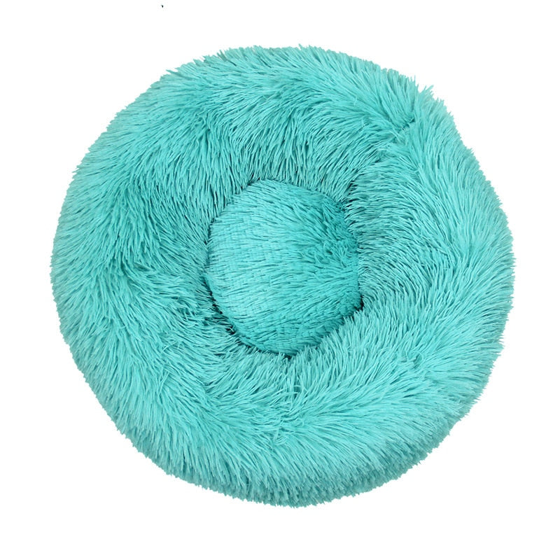 Plush Pet Bed W/Faux Fur, Multiple Colors/Sizes, & Machine Washable