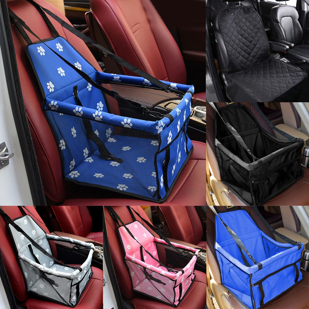 Dog Waterproof Pet Dog Carrier Car Seat Bag Blanket Folding Dog Car Seat Cover Pad Portable Car Travel Accessories For Pet Dogs