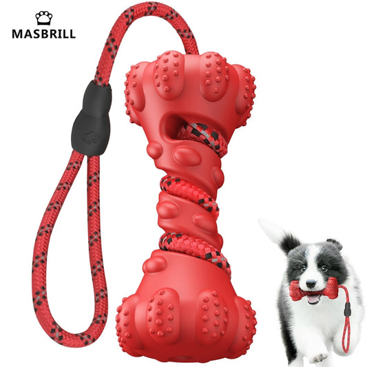 Dog Toy Rubber Bone, Trainer, & Tooth Cleaning - mypreciousfurbabies