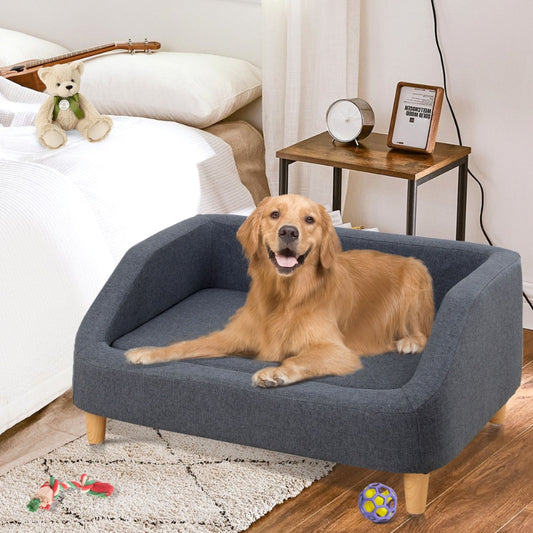 Dog Sofa/Bed, Removable Cushion - mypreciousfurbabies